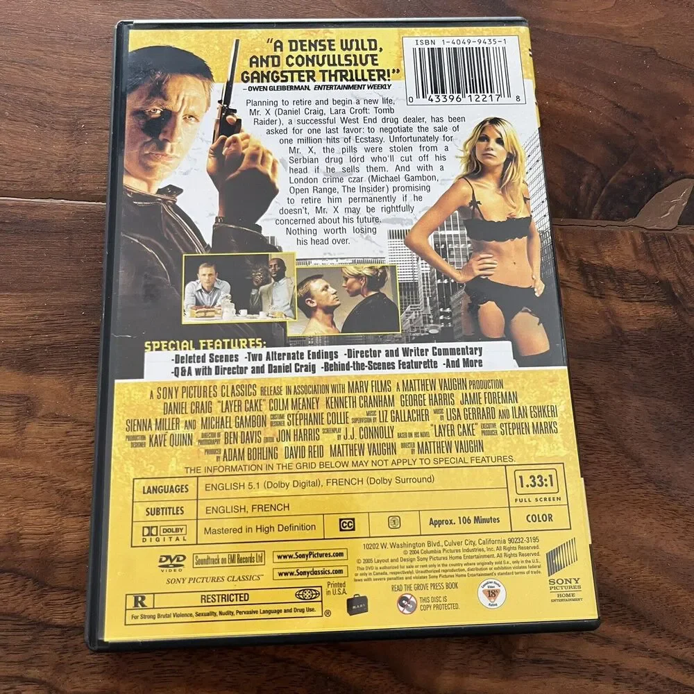 Layer Cake DVD 2005 Full Screen Special Edition Sony